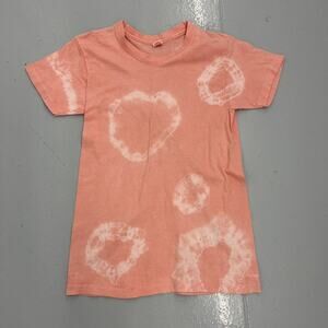 Vintage 60s Hanes Pink Pattern Blank Cotton T-Shirt